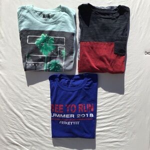 Men’s T-shirts Lot Of 3 Size L - Brands Hanes- Hustle- George